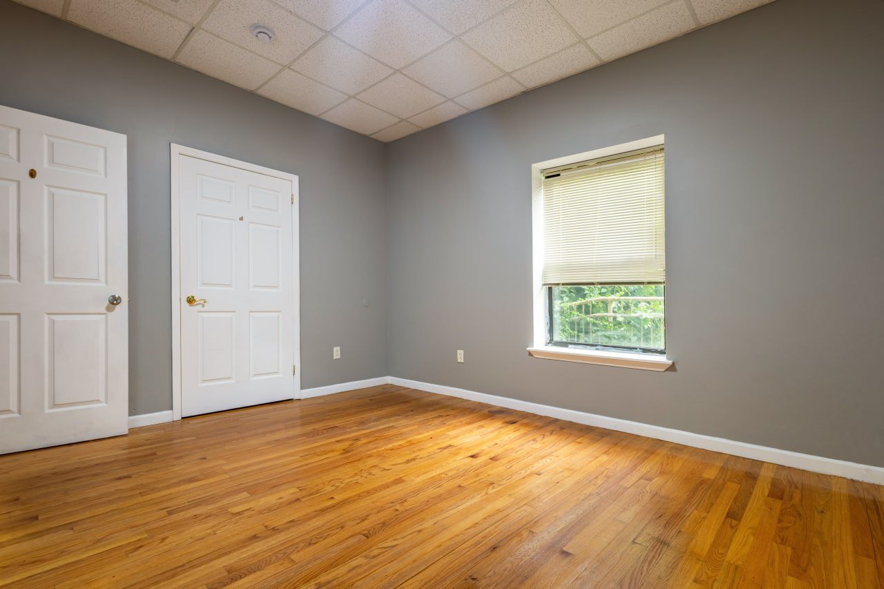 Unit 102 bedroom with double closet